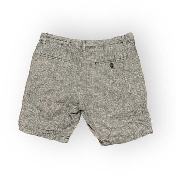 Banana Republic Men’s Aiden Linen Blend Gray Flat Front Shorts Size 32 Beach - Picture 5 of 9